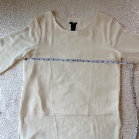 Ann Taylor White Chiffon Tunic. Size S - Picture 3 of 6